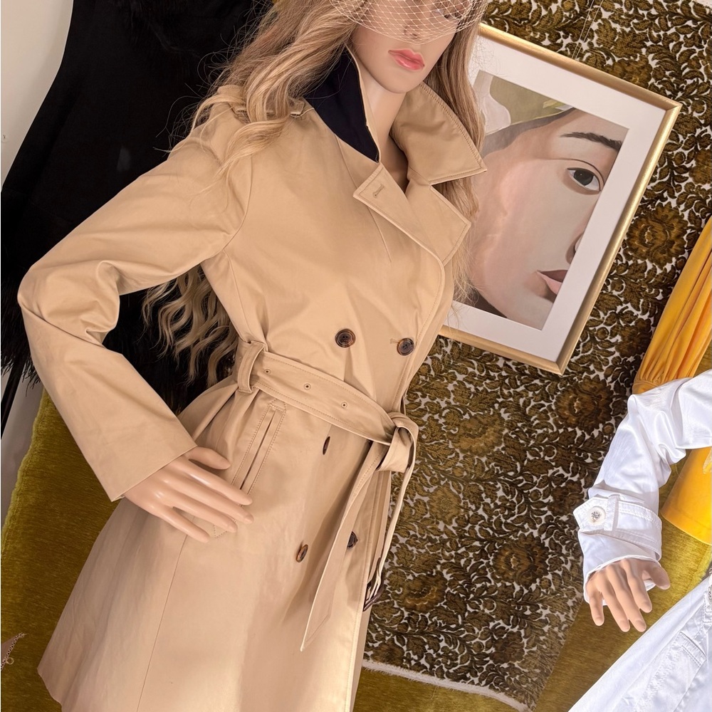 J. Crew Classic Tan Double-Breasted Women's Trench Coat